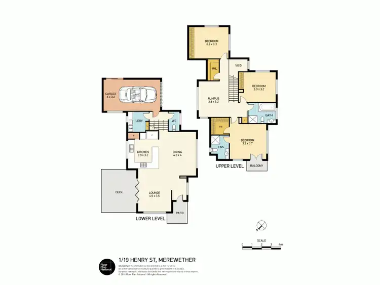 Floorplan of Homely townhouse listing, 1/19 Henry Street, Merewether NSW 2291