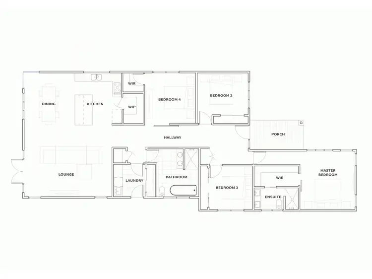Floorplan of Homely house listing, 3 Watkins Place, Langwarrin VIC 3910