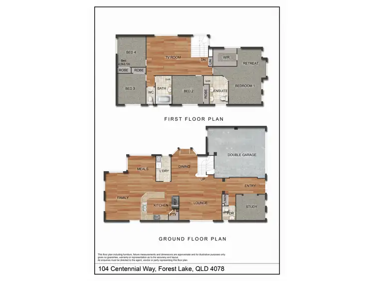 Floorplan of Homely house listing, 104 Centennial Way, Forest Lake QLD 4078
