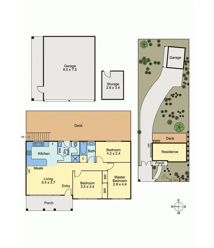 Floorplan of Homely house listing, 45 Flinders Street, Rye VIC 3941