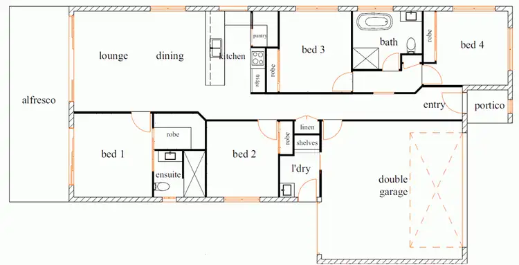 Floorplan of Homely house listing, 9 (Lot 25) Chester Crescent, Andergrove QLD 4740