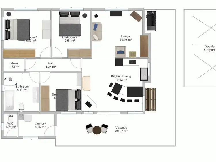 Floorplan of Homely house listing, 2247 Errowanbang Road, Forest Reefs NSW 2798