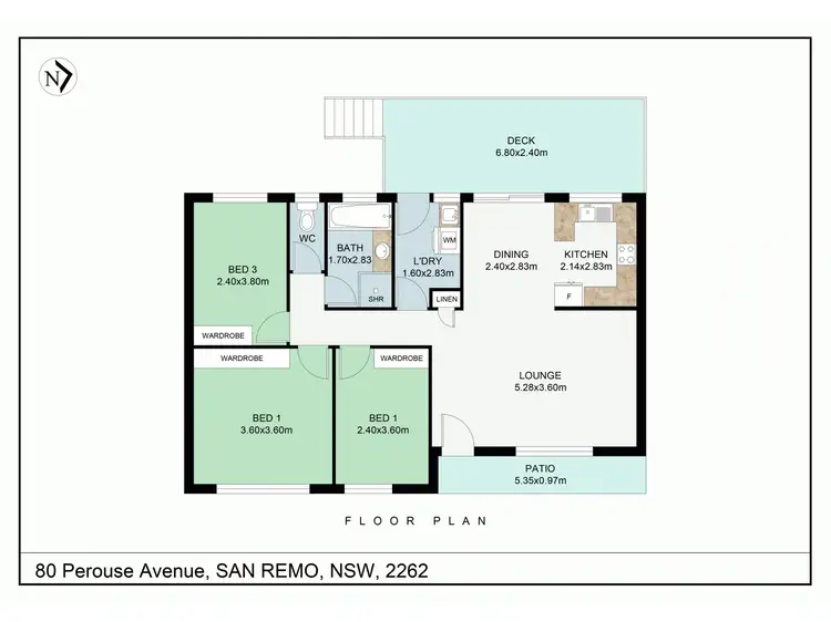 Floorplan of Homely house listing, 80 Perouse Avenue, San Remo NSW 2262