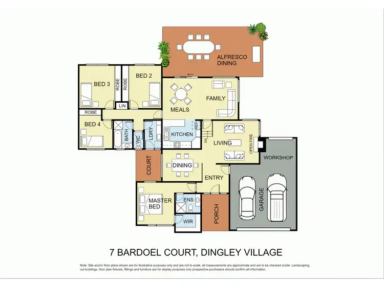 Floorplan of Homely house listing, 7 Bardoel Court, Dingley Village VIC 3172