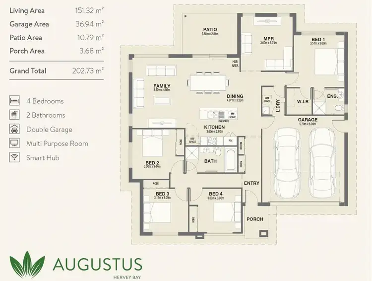 Floorplan of Homely house listing, 17 Wylie Way, Urraween QLD 4655