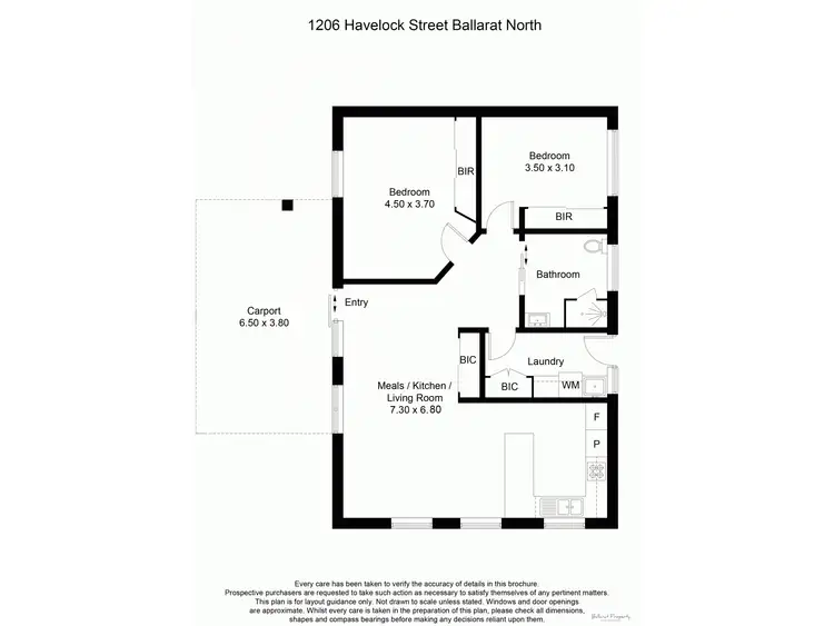 Floorplan of Homely house listing, Lot 1/1206 Havelock Street, Ballarat North VIC 3350
