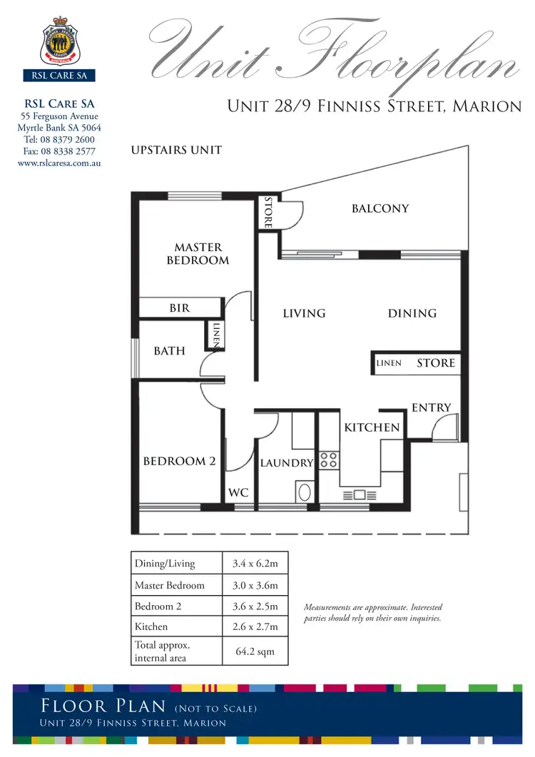 Floorplan of Homely retirement listing, 28/9 Finniss Street, Marion SA 5043