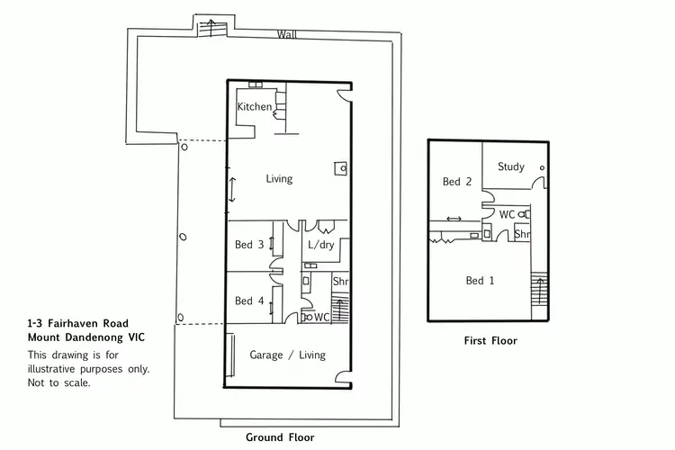 Floorplan of Homely rural property listing, 1-3 Fairhaven Road, Mount Dandenong VIC 3767