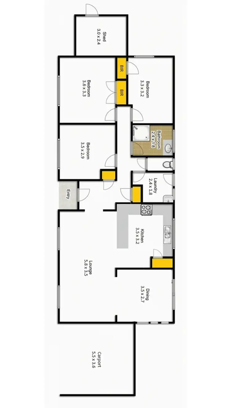 Floorplan of Homely house listing, 2 Douglas Parade, Traralgon VIC 3844