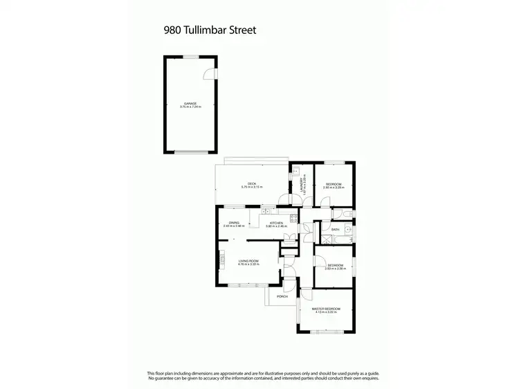 Floorplan of Homely house listing, 980 Tullimbar Street, North Albury NSW 2640