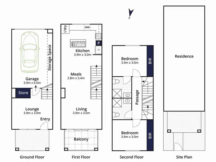 Floorplan of Homely unit listing, 8 Philip Street, Mornington VIC 3931