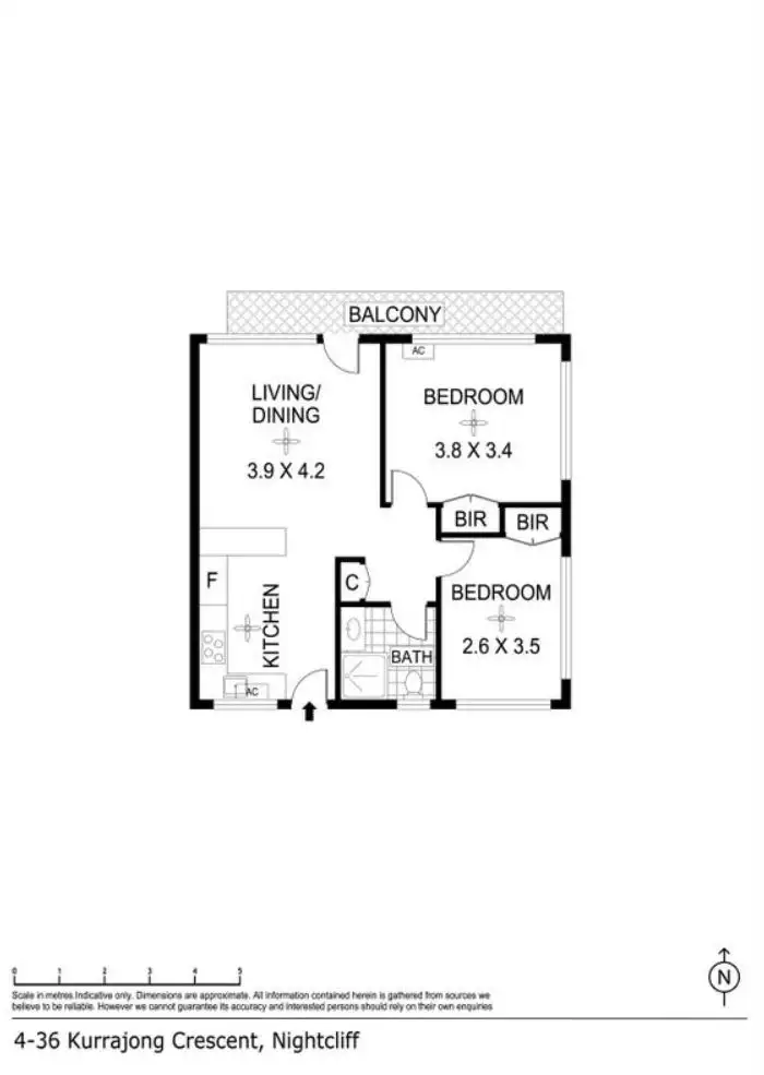 Floorplan of Homely apartment listing, UNIT 4/36 KURRAJONG CRESCENT, Nightcliff NT 810