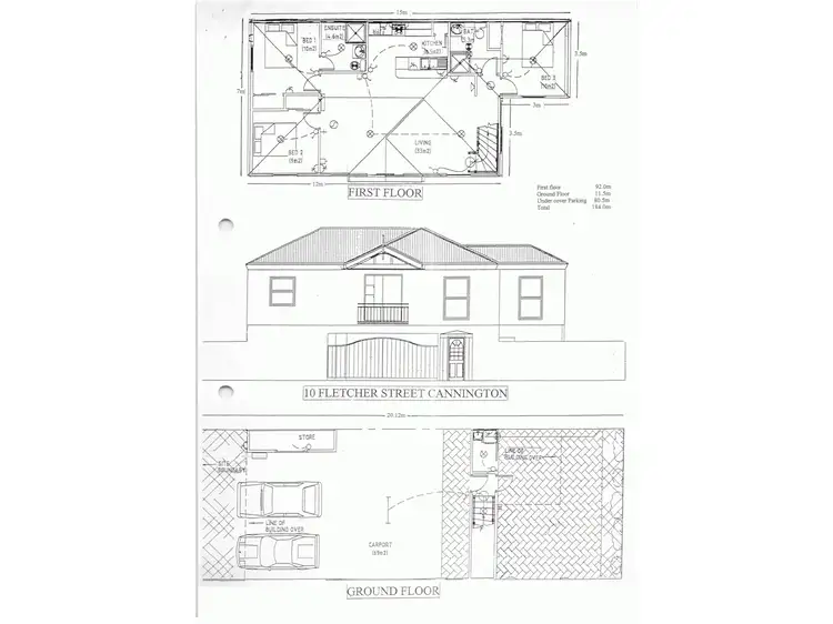 Floorplan of Homely townhouse listing, 1/10 Fletcher Street, Cannington WA 6107