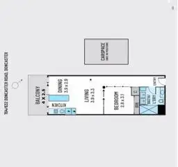 Floorplan of Homely apartment listing, APARTMENT 704/632 DONCASTER ROAD, Doncaster VIC 3108