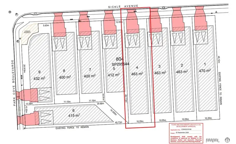 Floorplan of Homely land listing, 23 SICKLE AVENUE, Hope Island QLD 4212