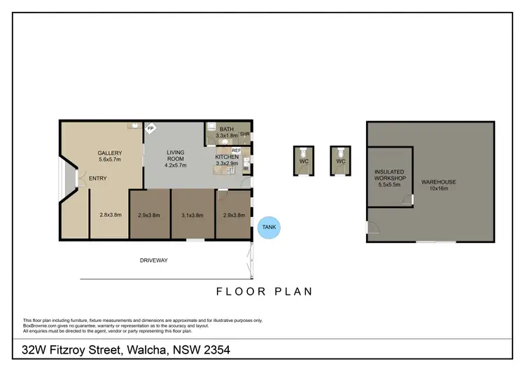 Floorplan of Homely house listing, 32W FITZROY STREET, Walcha NSW 2354
