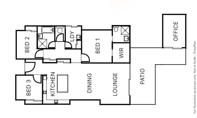 Floorplan of Homely house listing, 52 Phoenix Crescent, Rural View QLD 4740