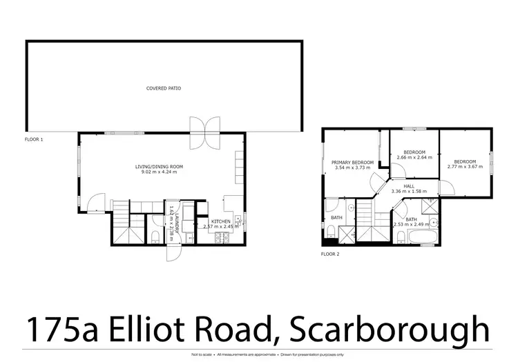 Floorplan of Homely house listing, 175A ELLIOTT ROAD, Scarborough WA 6019