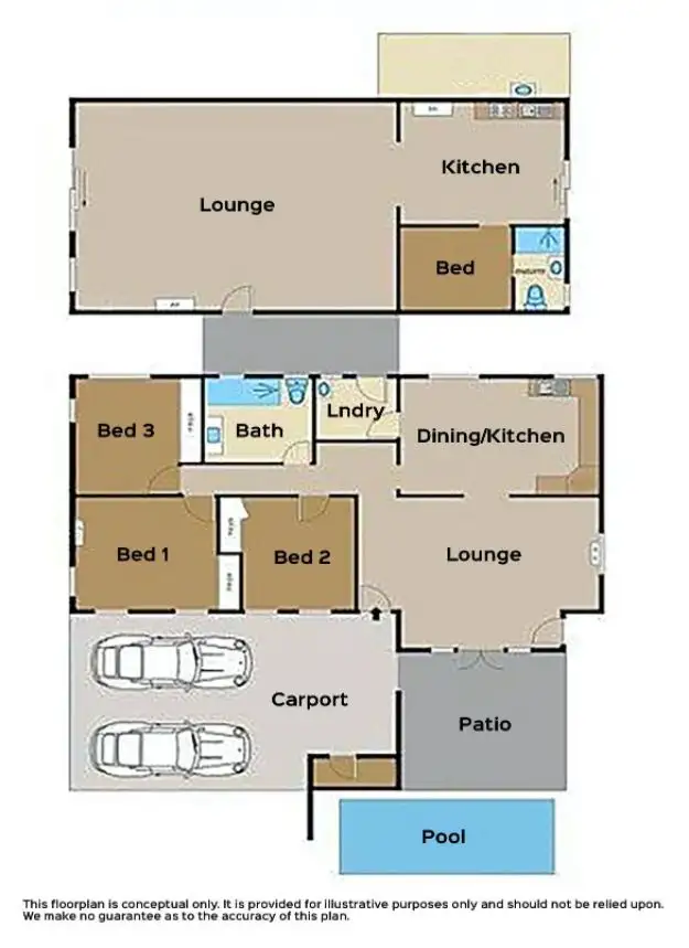 Floorplan of Homely house listing, 17-19 TAMARIND STREET, Holloways Beach QLD 4878