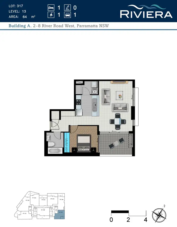 Floorplan of Homely unit listing, UNIT 1/6 RIVER ROAD, Parramatta NSW 2150