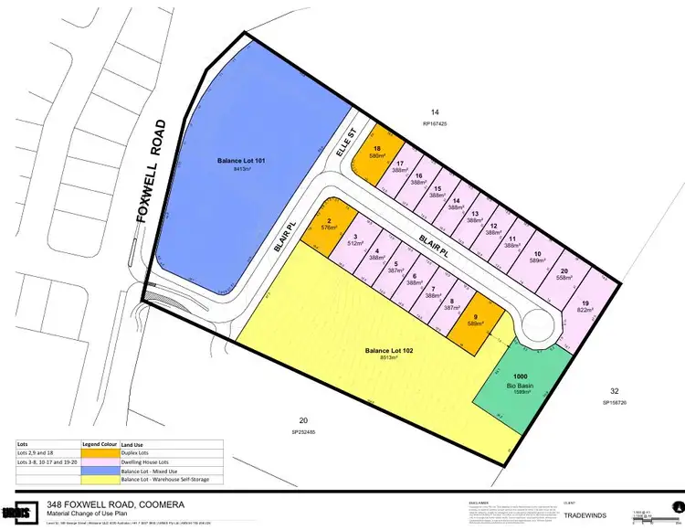 Floorplan of Homely land listing, Lot 9/348 Foxwell Road, coomera QLD 4209