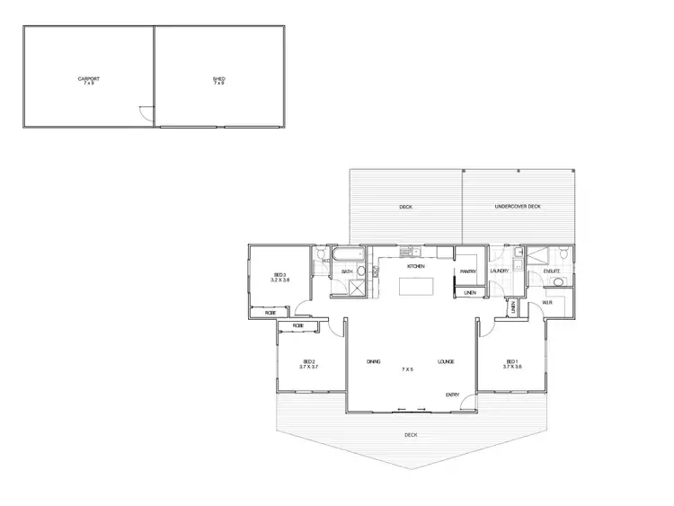 Floorplan of Homely house listing, 45 PROVENCE DRIVE, Carlton TAS 7173