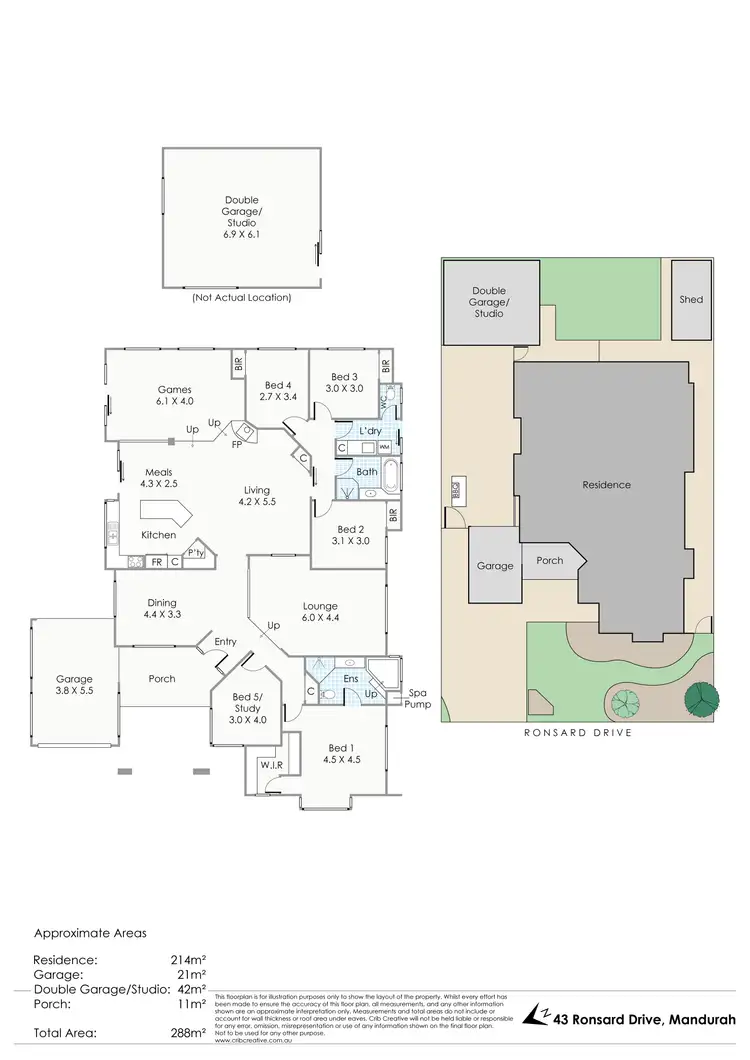 Floorplan of Homely house listing, 43 RONSARD DRIVE, San Remo WA 6210