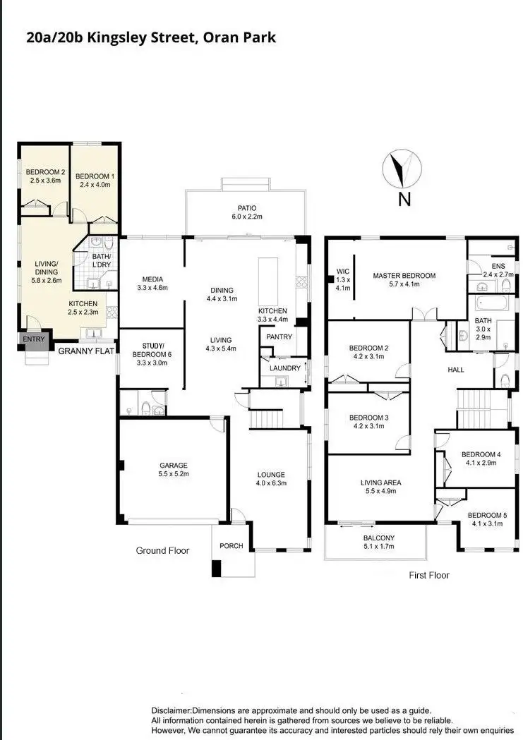 Floorplan of Homely house listing, 20A&20B KINGSLEY STREET, Oran Park NSW 2570