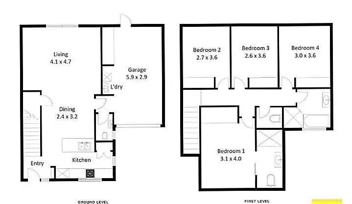 Floorplan of Homely townhouse listing, UNIT 3/1-49 LAVENDER DRIVE, Griffin QLD 4503