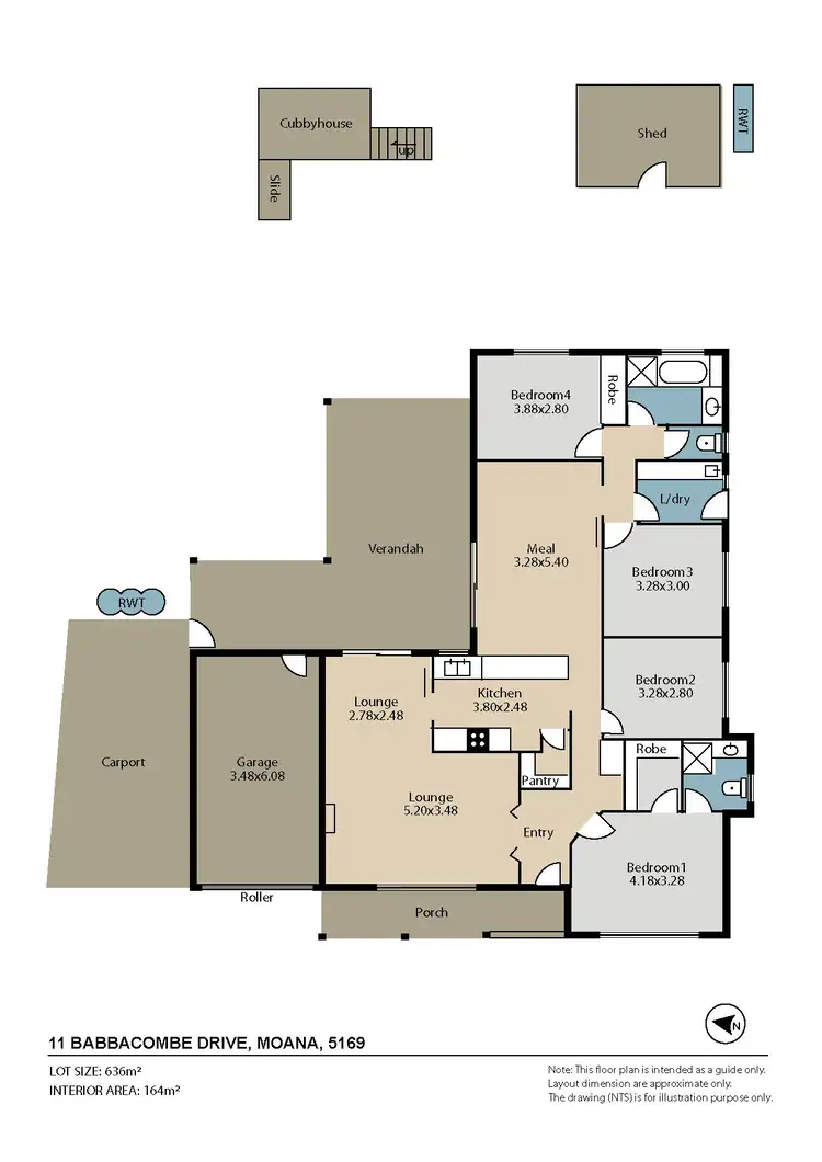 Floorplan of Homely house listing, 11 BABBACOMBE DRIVE, Moana SA 5169