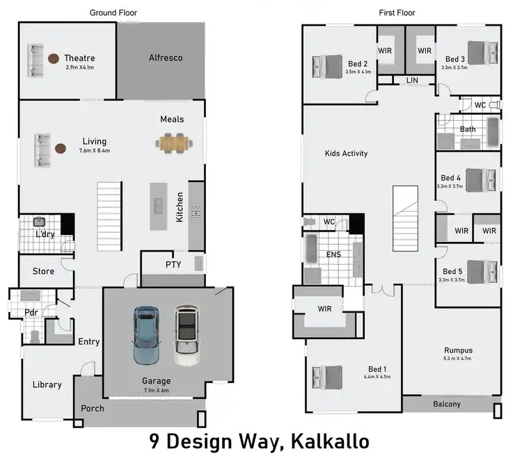 Floorplan of Homely house listing, 9 DESIGN WAY, Kalkallo VIC 3064
