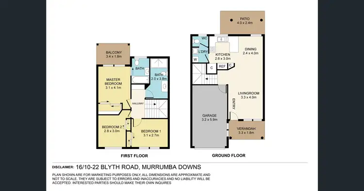 Floorplan of Homely townhouse listing, UNIT 16/14 BLYTH ROAD, Murrumba Downs QLD 4503
