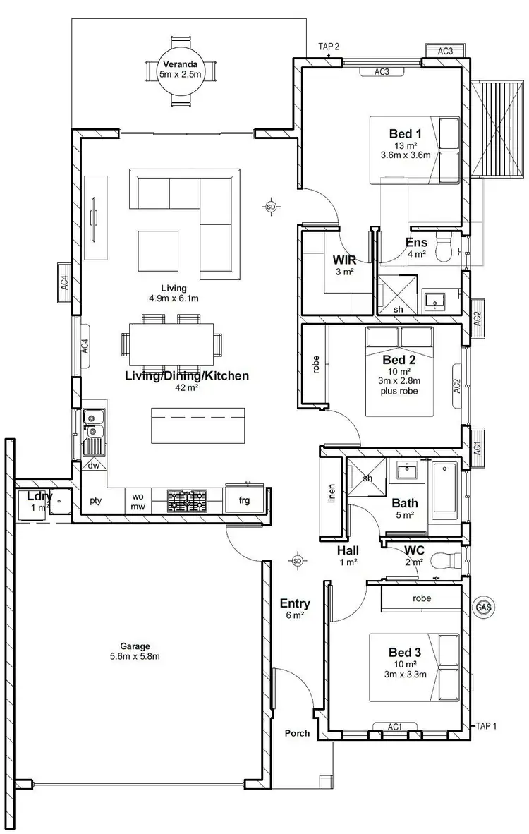 Floorplan of Homely house listing, 67 SUNDEW CIRCUIT, Zuccoli NT 832