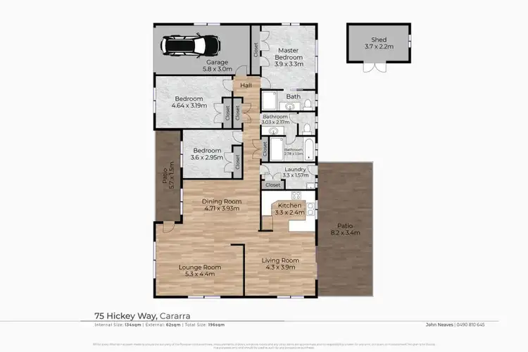 Floorplan of Homely house listing, 75 HICKEY WAY, Carrara QLD 4211