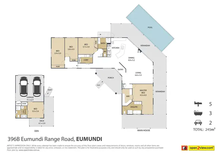 Floorplan of Homely house listing, 396B EUMUNDI RANGE ROAD, Eumundi QLD 4562