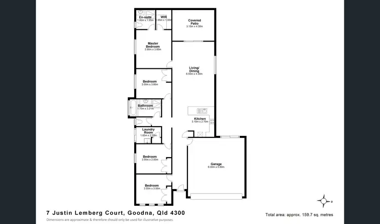 Floorplan of Homely house listing, 7 JUSTIN LEMBERG COURT, Goodna QLD 4300