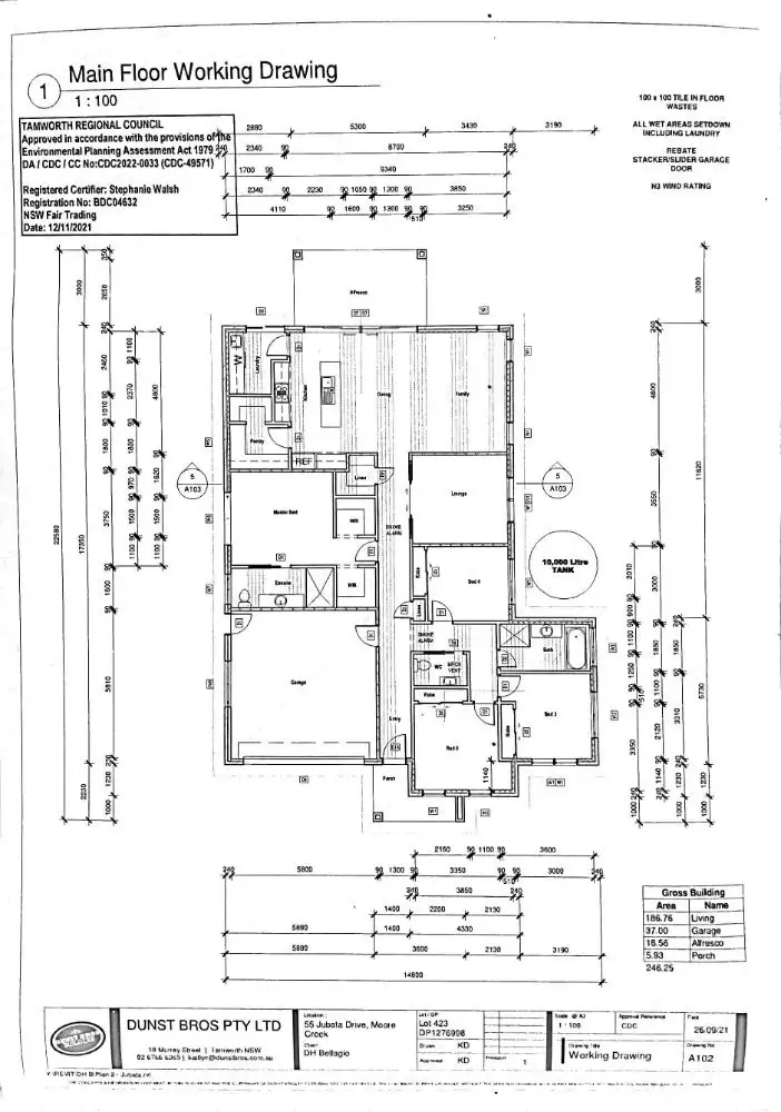 Floorplan of Homely house listing, 55 Jubata Drive, Tamworth NSW 2340