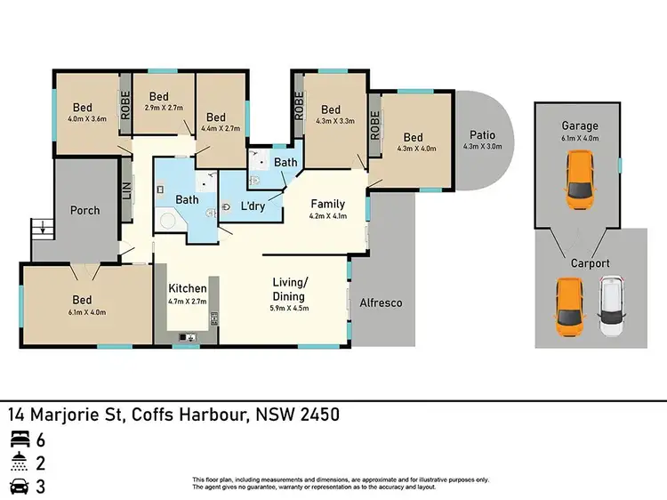 Floorplan of Homely house listing, 14 MARJORIE STREET, Coffs Harbour NSW 2450