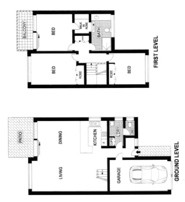 Floorplan of Homely townhouse listing, UNIT 27/73 HILTON TERRACE, Noosaville QLD 4566