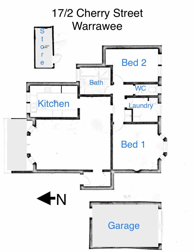 Floorplan of Homely apartment listing, 17/2 Cherry Street, Warrawee NSW 2074