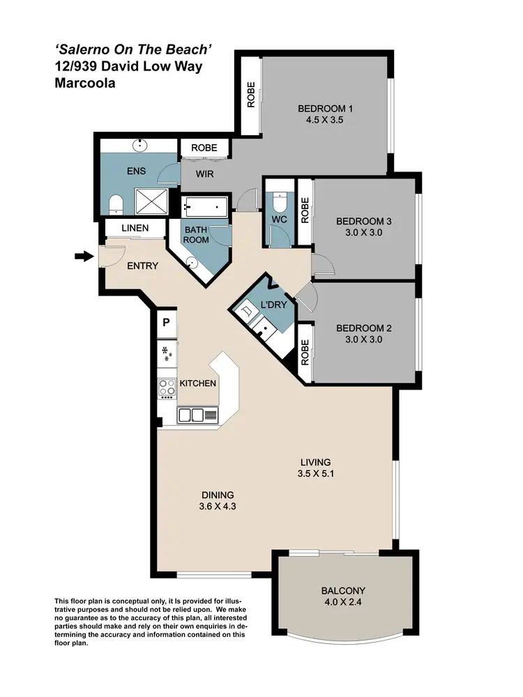 Floorplan of Homely apartment listing, 12/939-941 DAVID LOW WAY, Marcoola QLD 4564
