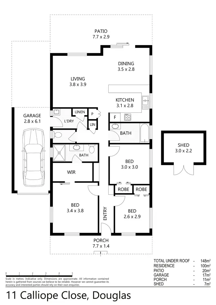 Floorplan of Homely house listing, 11 CALLIOPE CLOSE, Douglas QLD 4814