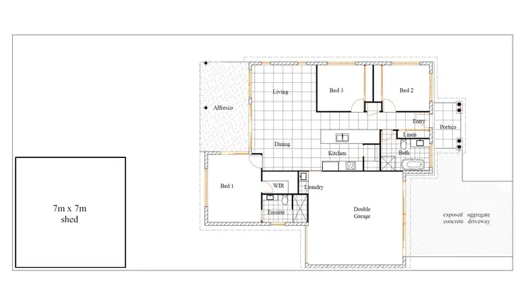 Floorplan of Homely house listing, 3 CHESTER CRESCENT, Andergrove QLD 4740