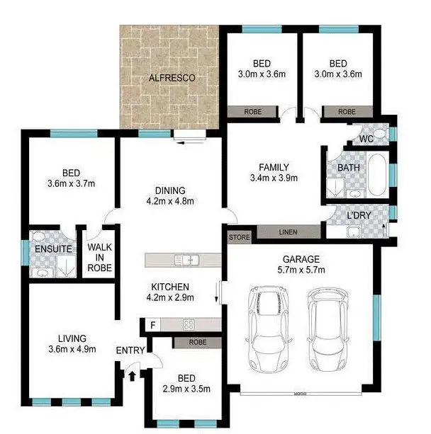 Floorplan of Homely house listing, 10 ILLAWARRA CLOSE, North Boambee Valley NSW 2450
