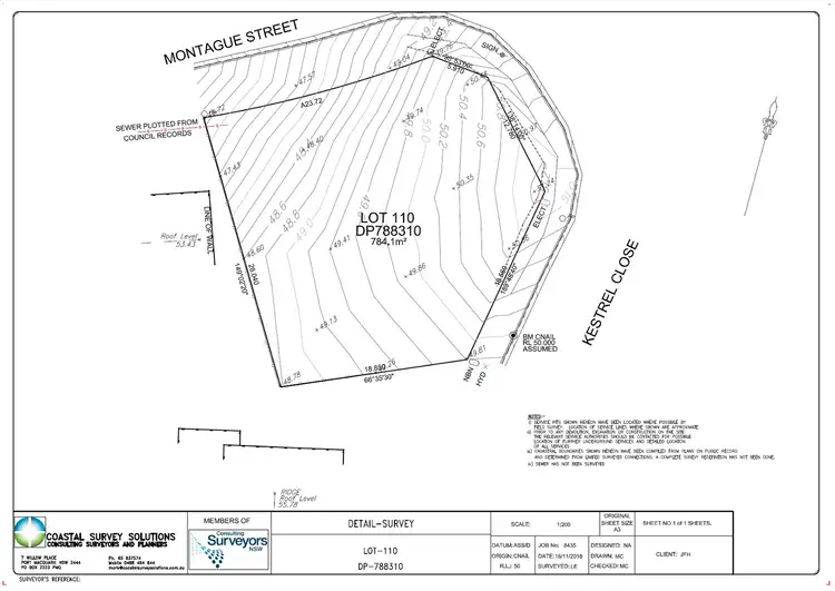 Floorplan of Homely land listing, 18 MONTAGUE STREET, Port Macquarie NSW 2444
