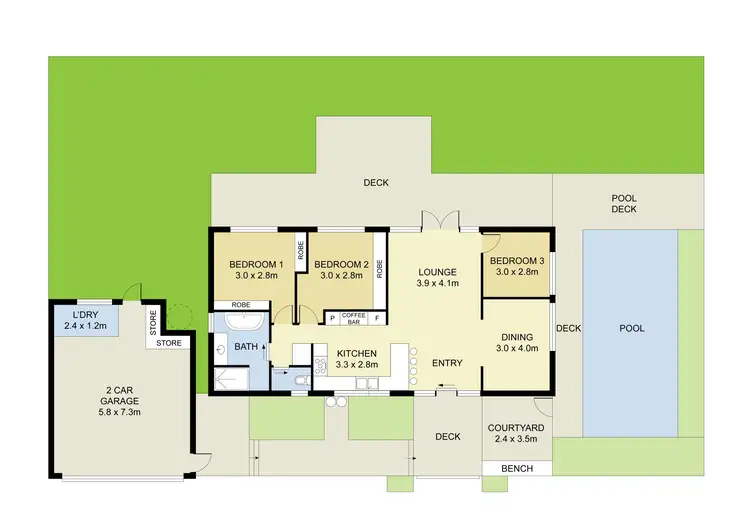 Floorplan of Homely house listing, 234 PANORAMA DRIVE, Rosemount QLD 4560