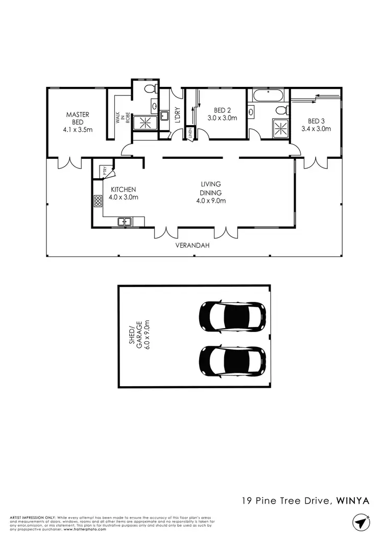 Floorplan of Homely house listing, 19 Pine Tree Drive, Kilcoy QLD 4515