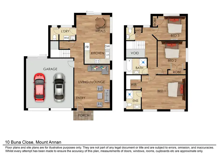 Floorplan of Homely house listing, 10 BUNA CLOSE, Mount Annan NSW 2567