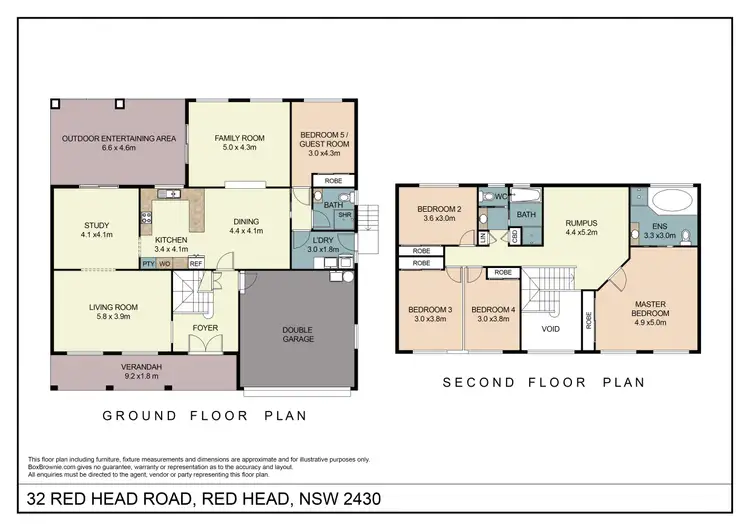 Floorplan of Homely house listing, 32 RED HEAD ROAD, Red Head NSW 2430