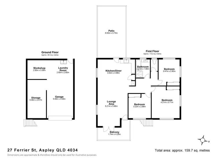Floorplan of Homely house listing, 27 FERRIER STREET, Aspley QLD 4034